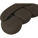 Meridian Venti Brown Boucle Fabric Sofa IMAGE 13