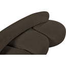 Meridian Venti Brown Boucle Fabric Sofa IMAGE 14