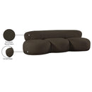 Meridian Venti Brown Boucle Fabric Sofa IMAGE 20