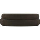 Meridian Venti Brown Boucle Fabric Sofa IMAGE 3