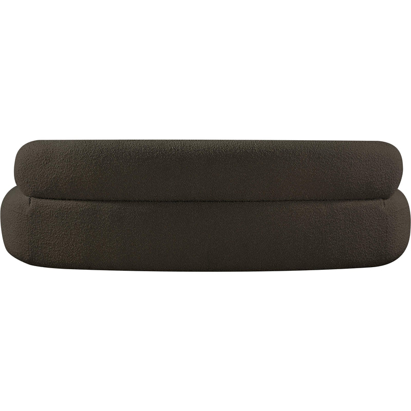 Meridian Venti Brown Boucle Fabric Sofa IMAGE 3