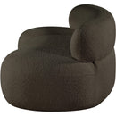 Meridian Venti Brown Boucle Fabric Sofa IMAGE 7