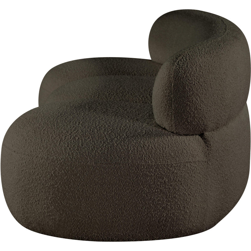 Meridian Venti Brown Boucle Fabric Sofa IMAGE 7