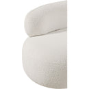 Meridian Venti Cream Boucle Fabric Chair IMAGE 11