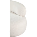 Meridian Venti Cream Boucle Fabric Chair IMAGE 12