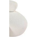 Meridian Venti Cream Boucle Fabric Chair IMAGE 14