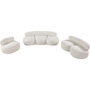 Meridian Venti Cream Boucle Fabric Chair IMAGE 18