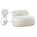 Meridian Venti Cream Boucle Fabric Chair IMAGE 20