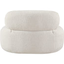 Meridian Venti Cream Boucle Fabric Chair IMAGE 3