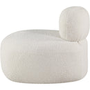 Meridian Venti Cream Boucle Fabric Chair IMAGE 7