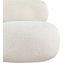 Meridian Venti Cream Boucle Fabric Chair IMAGE 8