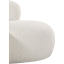Meridian Venti Cream Boucle Fabric Chair IMAGE 9