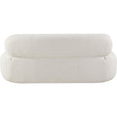 Meridian Venti Cream Boucle Fabric Loveseat IMAGE 3