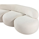 Meridian Venti Cream Boucle Fabric Sofa IMAGE 12