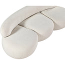 Meridian Venti Cream Boucle Fabric Sofa IMAGE 13