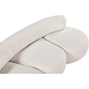 Meridian Venti Cream Boucle Fabric Sofa IMAGE 14