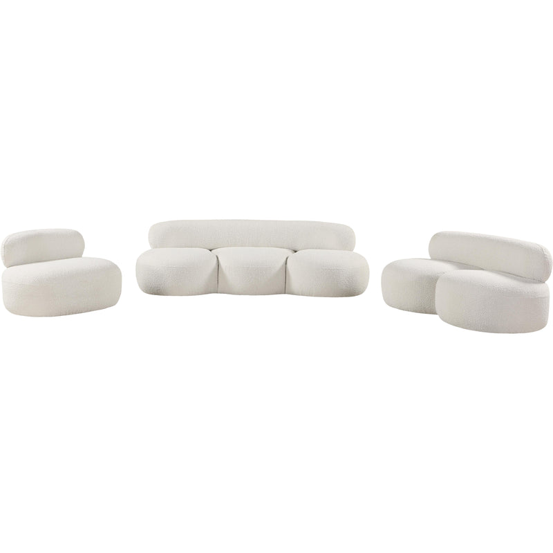 Meridian Venti Cream Boucle Fabric Sofa IMAGE 16