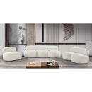Meridian Venti Cream Boucle Fabric Sofa IMAGE 17