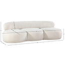 Meridian Venti Cream Boucle Fabric Sofa IMAGE 19