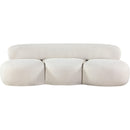 Meridian Venti Cream Boucle Fabric Sofa IMAGE 5