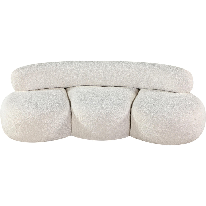 Meridian Venti Cream Boucle Fabric Sofa IMAGE 6