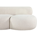 Meridian Venti Cream Boucle Fabric Sofa IMAGE 8