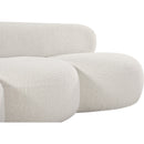 Meridian Venti Cream Boucle Fabric Sofa IMAGE 9
