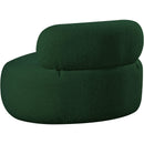 Meridian Venti Green Boucle Fabric Chair IMAGE 4