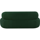 Meridian Venti Green Boucle Fabric Loveseat IMAGE 3