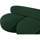 Meridian Venti Green Boucle Fabric Sofa IMAGE 10