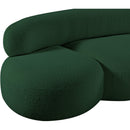 Meridian Venti Green Boucle Fabric Sofa IMAGE 11