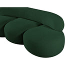 Meridian Venti Green Boucle Fabric Sofa IMAGE 12