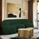 Meridian Venti Green Boucle Fabric Sofa IMAGE 2