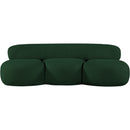 Meridian Venti Green Boucle Fabric Sofa IMAGE 5