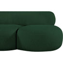 Meridian Venti Green Boucle Fabric Sofa IMAGE 8