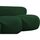 Meridian Venti Green Boucle Fabric Sofa IMAGE 9