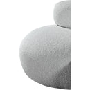 Meridian Venti Grey Boucle Fabric Chair IMAGE 10