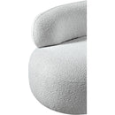 Meridian Venti Grey Boucle Fabric Chair IMAGE 11