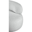 Meridian Venti Grey Boucle Fabric Chair IMAGE 12