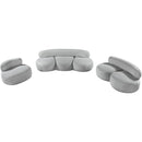 Meridian Venti Grey Boucle Fabric Chair IMAGE 18