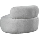 Meridian Venti Grey Boucle Fabric Chair IMAGE 4