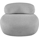 Meridian Venti Grey Boucle Fabric Chair IMAGE 6