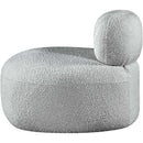 Meridian Venti Grey Boucle Fabric Chair IMAGE 7