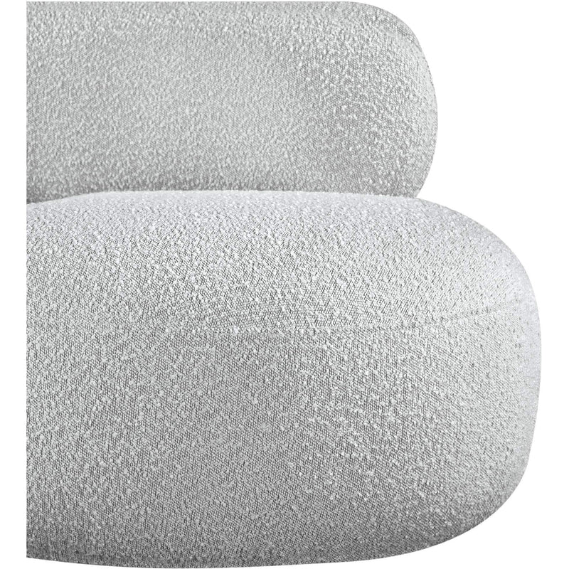 Meridian Venti Grey Boucle Fabric Chair IMAGE 8