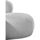 Meridian Venti Grey Boucle Fabric Chair IMAGE 9