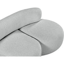 Meridian Venti Grey Boucle Fabric Loveseat IMAGE 14