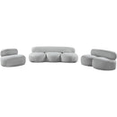 Meridian Venti Grey Boucle Fabric Loveseat IMAGE 16