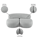 Meridian Venti Grey Boucle Fabric Loveseat IMAGE 20