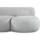 Meridian Venti Grey Boucle Fabric Loveseat IMAGE 8