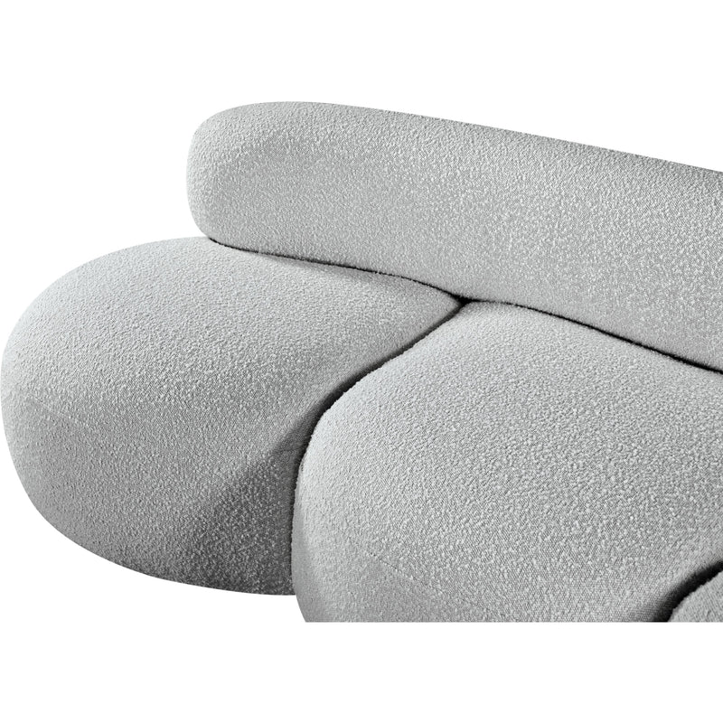 Meridian Venti Grey Boucle Fabric Sofa IMAGE 10